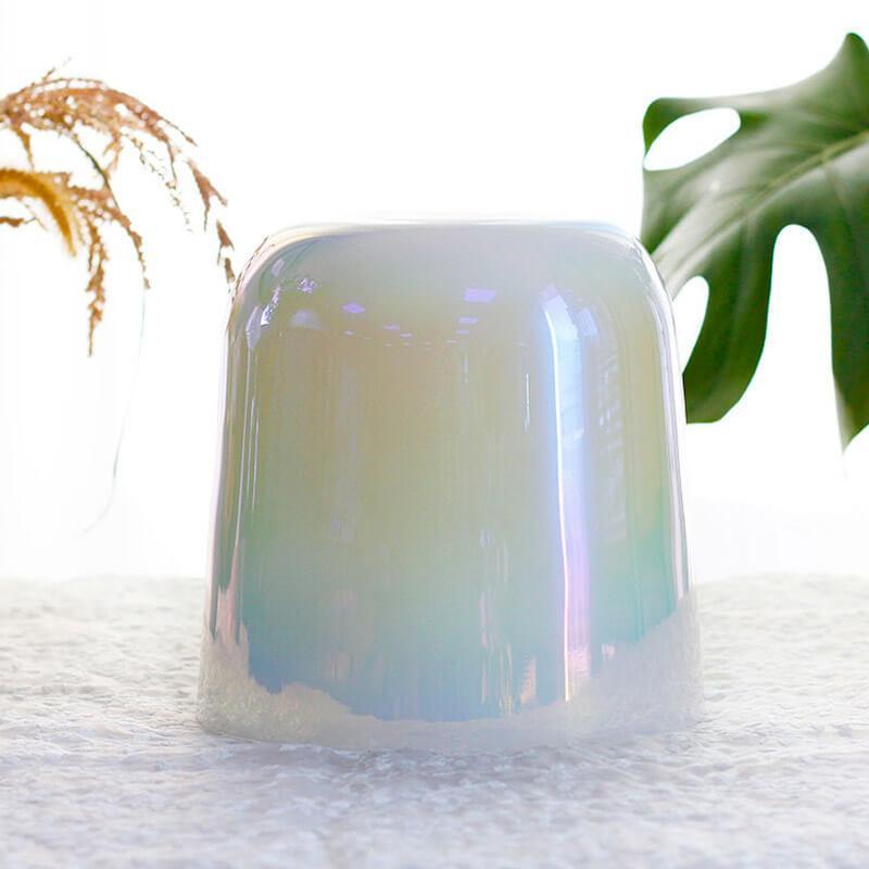 Mother of Pearl Color Crystal Singing Bowl - Calming Aura Meditation Essential
