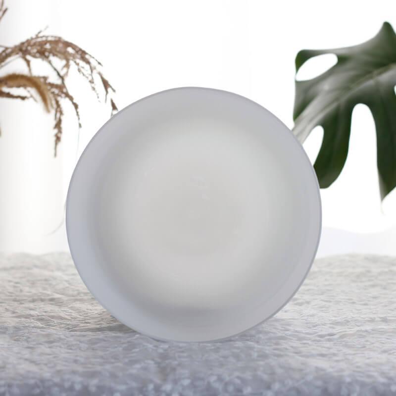Mother of Pearl Color Crystal Singing Bowl - Calming Aura Meditation Essential
