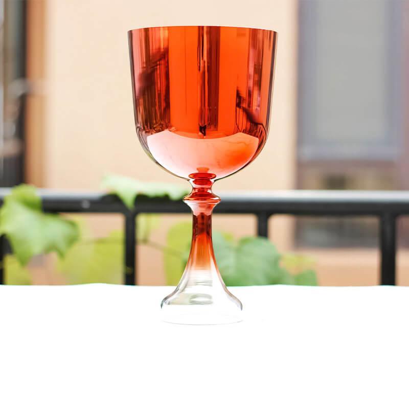 Bright Crystal Chalice Set: Vibrant Resonance Art | Ceremonial Healing Gift