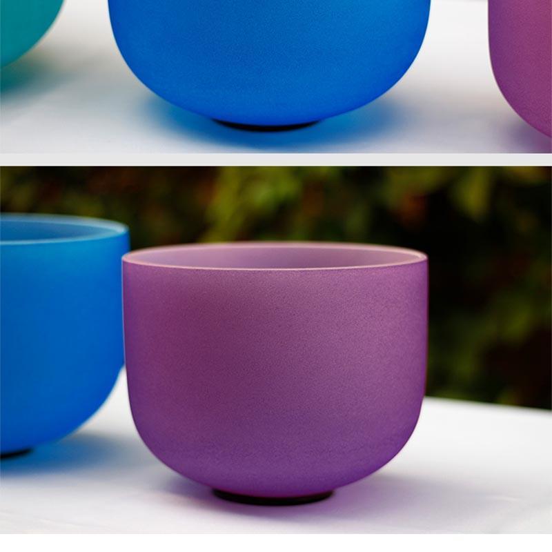 Purple Crystal Singing Bowl, Sound Meditation Healing, Therapy, Spa, Home Decor