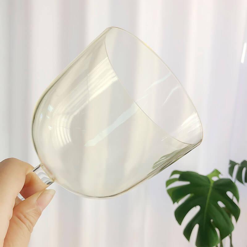 Simple Handle Singing Bowl - Clear Color, Unique Sound Effect, Meditation, Yoga