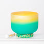 Two-color Gilded Crystal Singing Bowl: Healing Sounds, Stress Relief, Meditation, Yoga