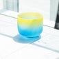 Rainbow Colors 8" Colorful Crystal Singing Bowl Stress Relief, Meditation Sound Therapy