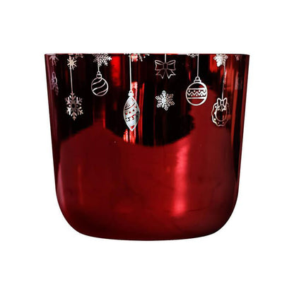 Red Crystal Singing Bowl - Christmas Decor, Meditation, Relaxation