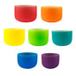 7-Piece Colorful Crystal Singing Bowl Set Chakra Sound Therapy, Yoga
