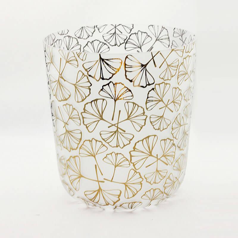Frosted Crystal Singing Bowl - Colorful Nature Design - Meditation, Relaxation - Unique Sound, Visual Appeal - Home, Spa, Wellness