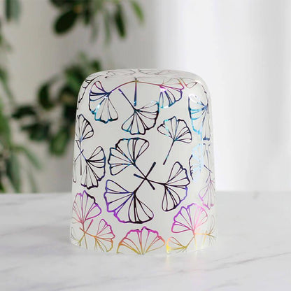 Frosted Crystal Singing Bowl - Colorful Nature Design - Meditation, Relaxation - Unique Sound, Visual Appeal - Home, Spa, Wellness