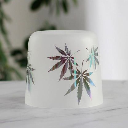 Frosted Crystal Singing Bowl - Colorful Nature Design - Meditation, Relaxation - Unique Sound, Visual Appeal - Home, Spa, Wellness