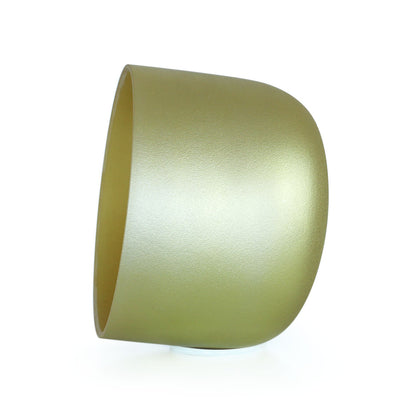 Gold-colored Crystal Singing Bowl for Healing Meditation