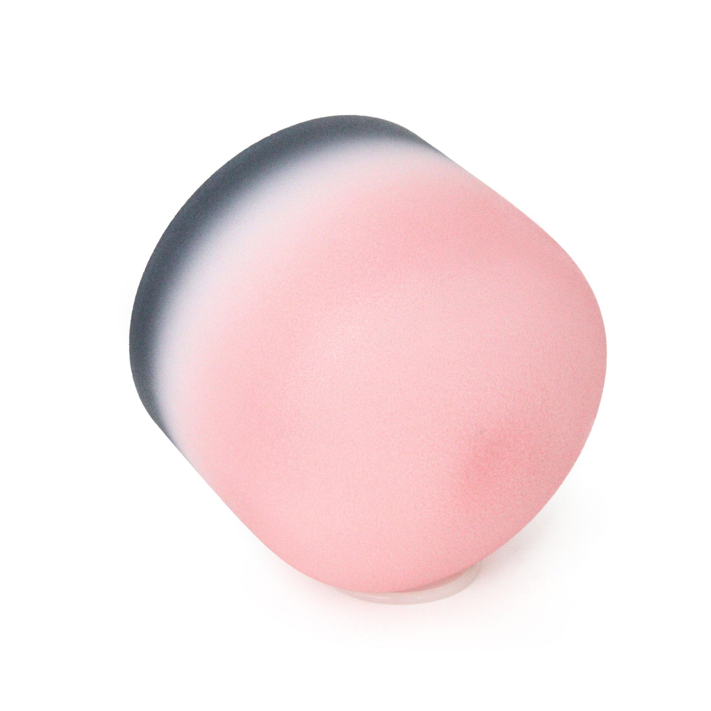 Frosted Crystal Singing Bowl Black Pink for Relaxation Meditation Healing