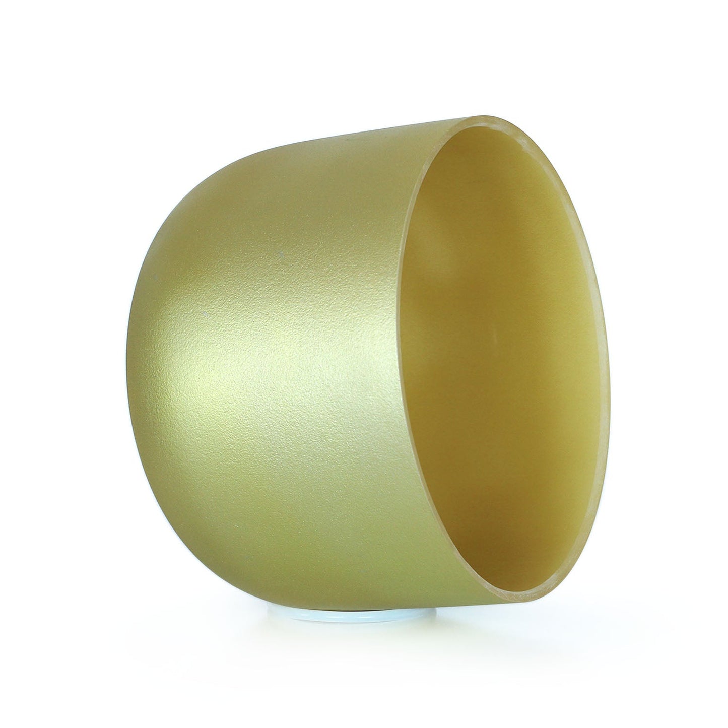 Gold-colored Crystal Singing Bowl for Healing Meditation