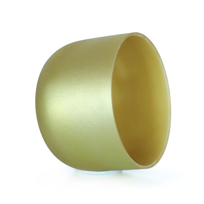 Gold-colored Crystal Singing Bowl for Healing Meditation