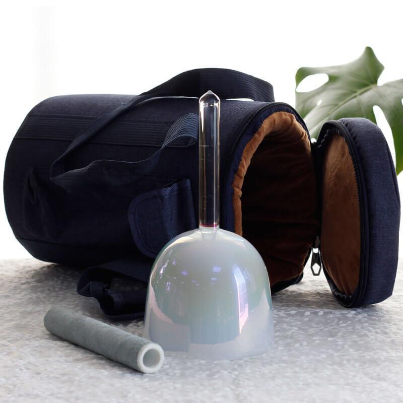 White Singing Bowl - Zen Meditation, Portable for Yoga & SPA