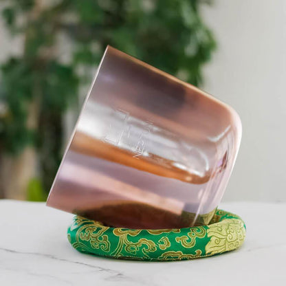 Rose Gold Clear Singing Bowl, Relaxation, Meditation, Home Spa