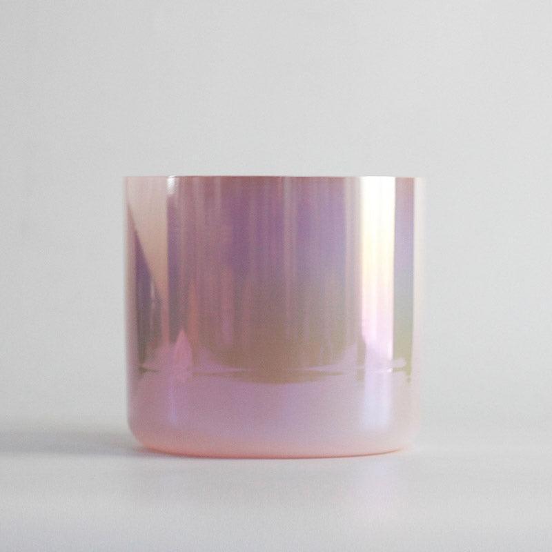 Macaroon Pink Crystal Singing Bowl: Calming Aesthetic, Meditation, Stress Relief, Yoga, Spa