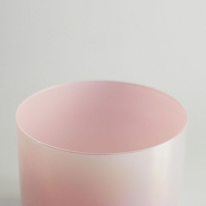 Macaroon Pink Crystal Singing Bowl: Calming Aesthetic, Meditation, Stress Relief, Yoga, Spa