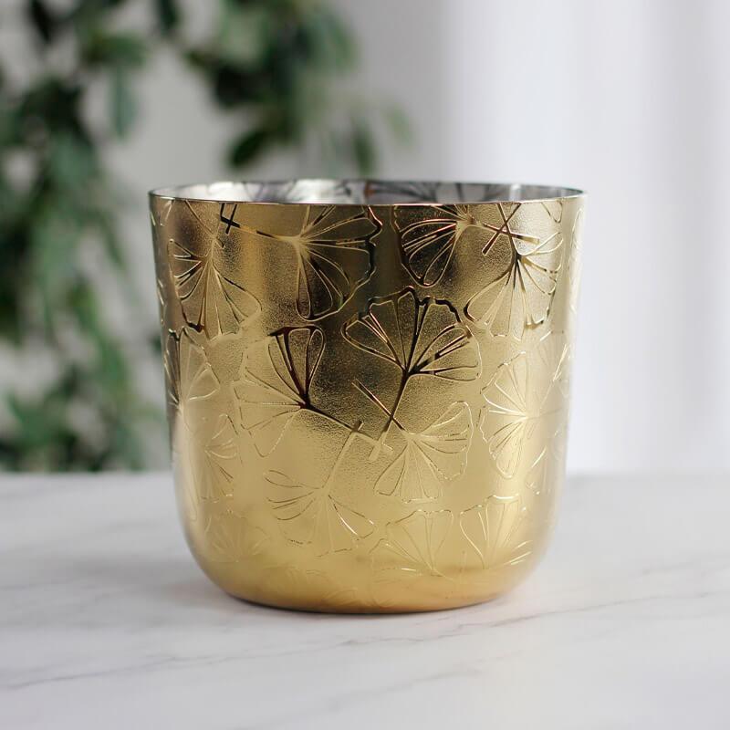 Golden Elegance Singing Bowl - Relaxing Vibrations Unique Design, Home & Spa