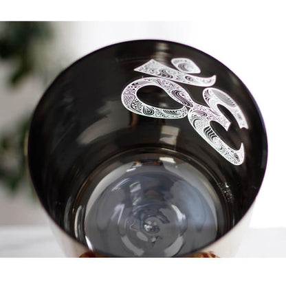 Golden Elegance Singing Bowl - Relaxing Vibrations Unique Design, Home & Spa