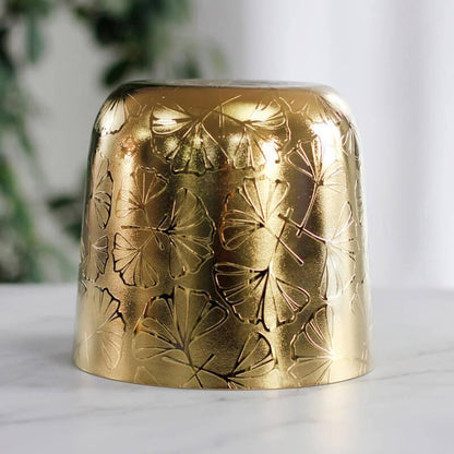 Golden Elegance Singing Bowl - Relaxing Vibrations Unique Design, Home & Spa