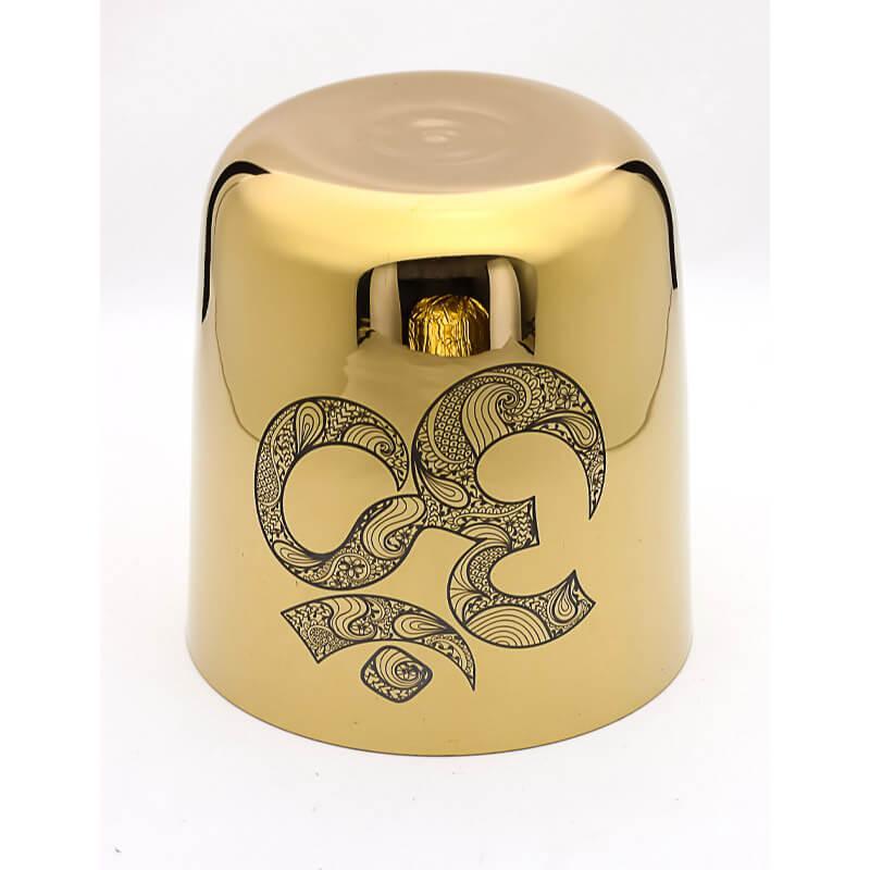Golden Elegance Singing Bowl - Relaxing Vibrations Unique Design, Home & Spa