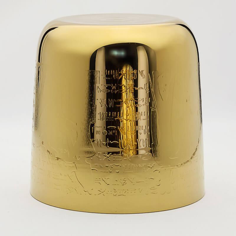 Golden Elegance Singing Bowl - Relaxing Vibrations Unique Design, Home & Spa