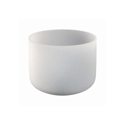 Classic Frosted White Singing Bowl: Calm & Soothing Unique Frosted Finish