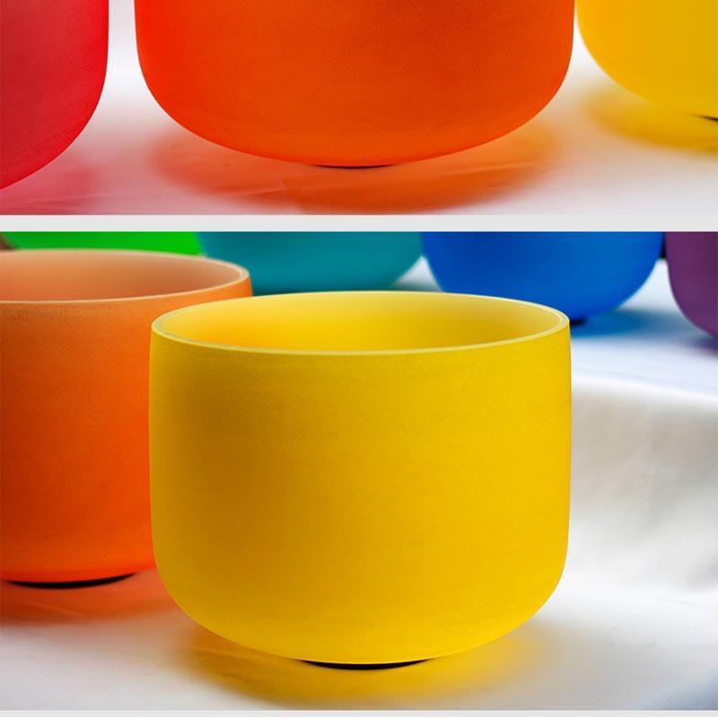 Yellow Crystal Singing Bowl: Sound Healing Vibration Meditation, Yoga
