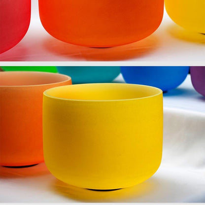 Yellow Crystal Singing Bowl: Sound Healing Vibration Meditation, Yoga