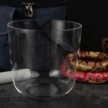 Pure Clear Crystal Singing Bowl: Purity, Resonance, Healing, Meditation