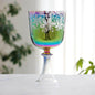 Vibrant Purple Crystal Chalice - Elegant Flower Design - Perfect for Ceremonies