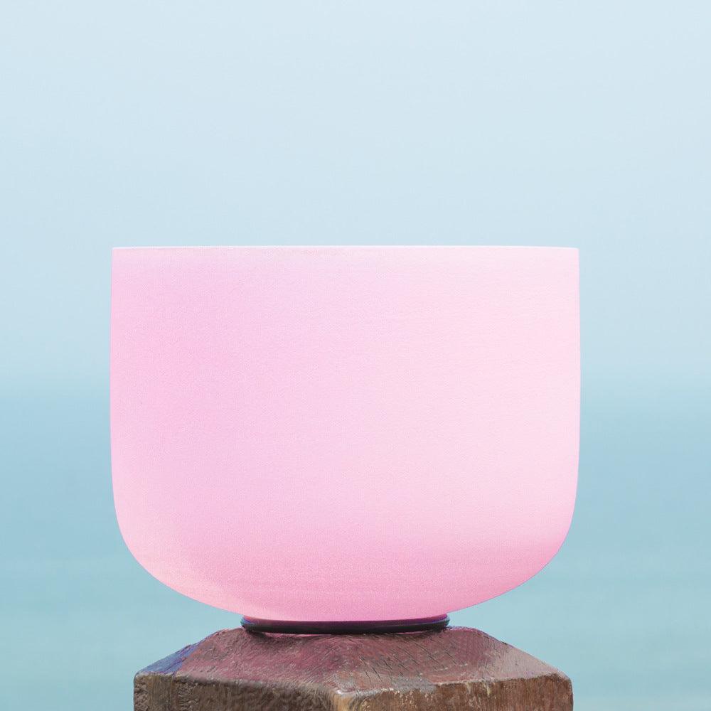 Pink Crystal Singing Bowl - Calming Aesthetic, Therapeutic Vibration, Meditation, Relaxation