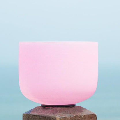 Pink Crystal Singing Bowl - Calming Aesthetic, Therapeutic Vibration, Meditation, Relaxation