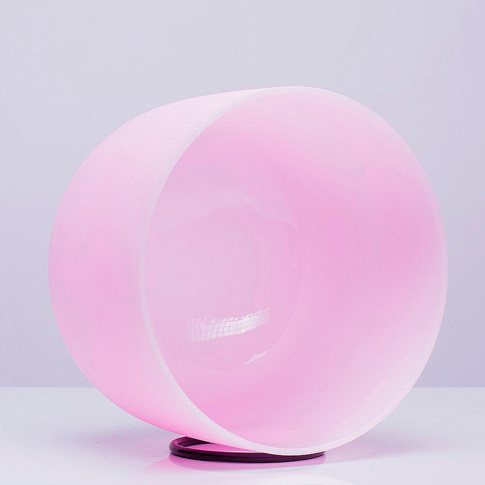 Pink Crystal Singing Bowl - Calming Aesthetic, Therapeutic Vibration, Meditation, Relaxation