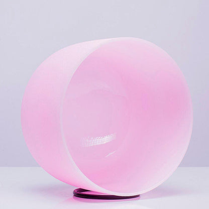Pink Crystal Singing Bowl - Calming Aesthetic, Therapeutic Vibration, Meditation, Relaxation