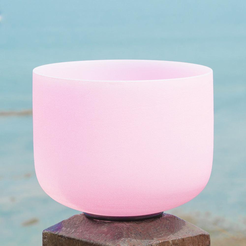 Pink Crystal Singing Bowl - Calming Aesthetic, Therapeutic Vibration, Meditation, Relaxation