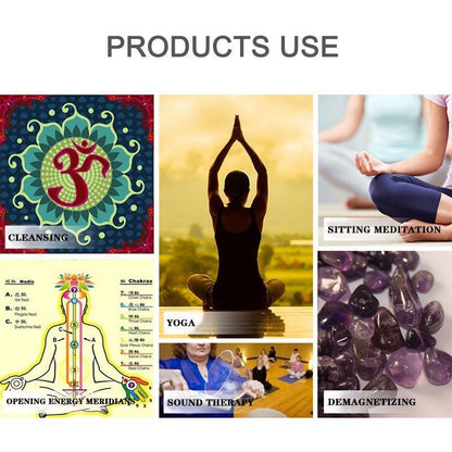 Blue Crystal Singing Bowl: Calming & Sound Meditation Healing Spa, Yoga