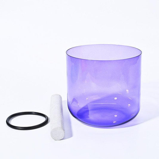 Colored Clear Crystal Singing Bowl: Meditation, Relaxation, Healing Vibration
