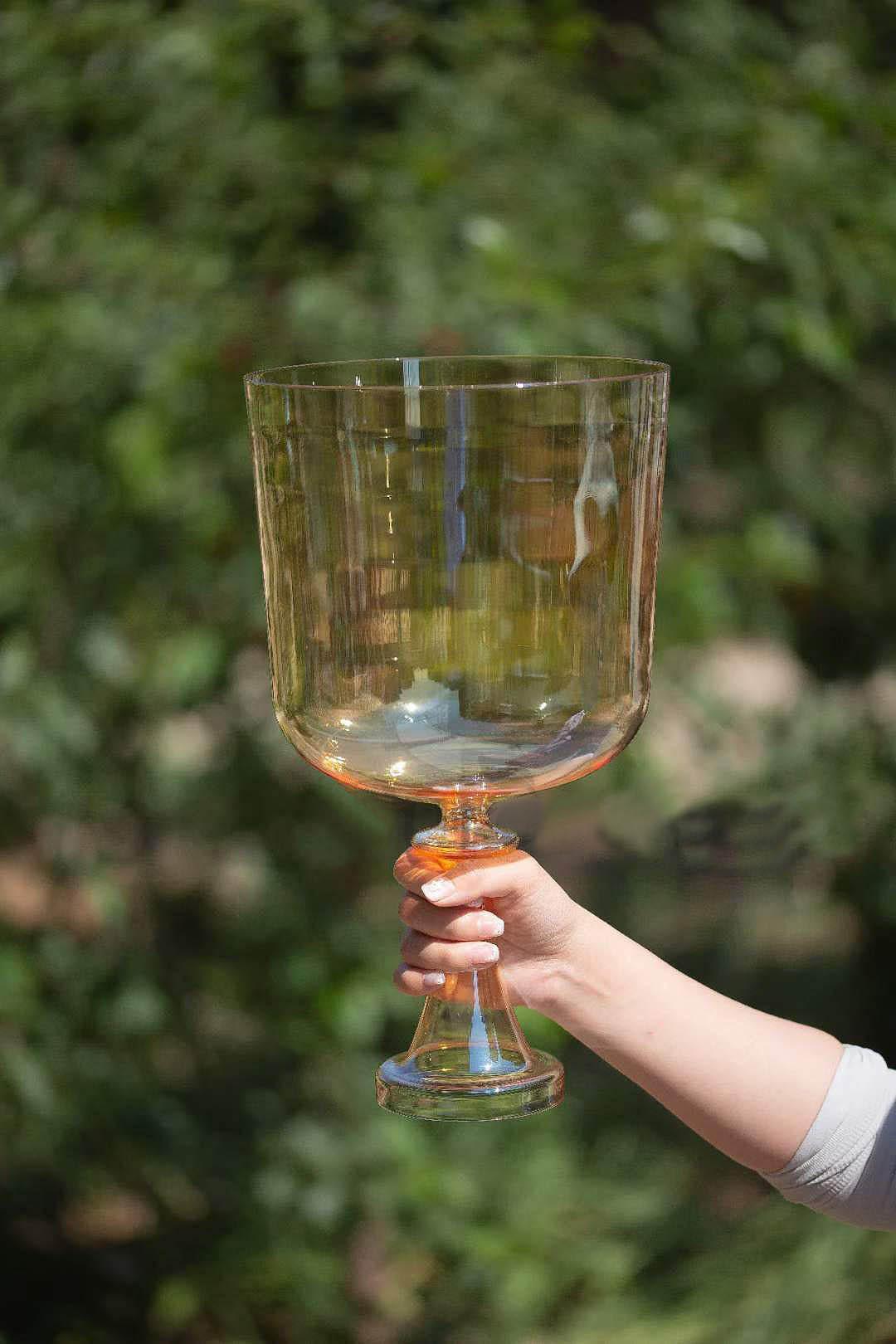 Golden Crystal Singing Chalice: Sound Healing, Meditation, Spiritual