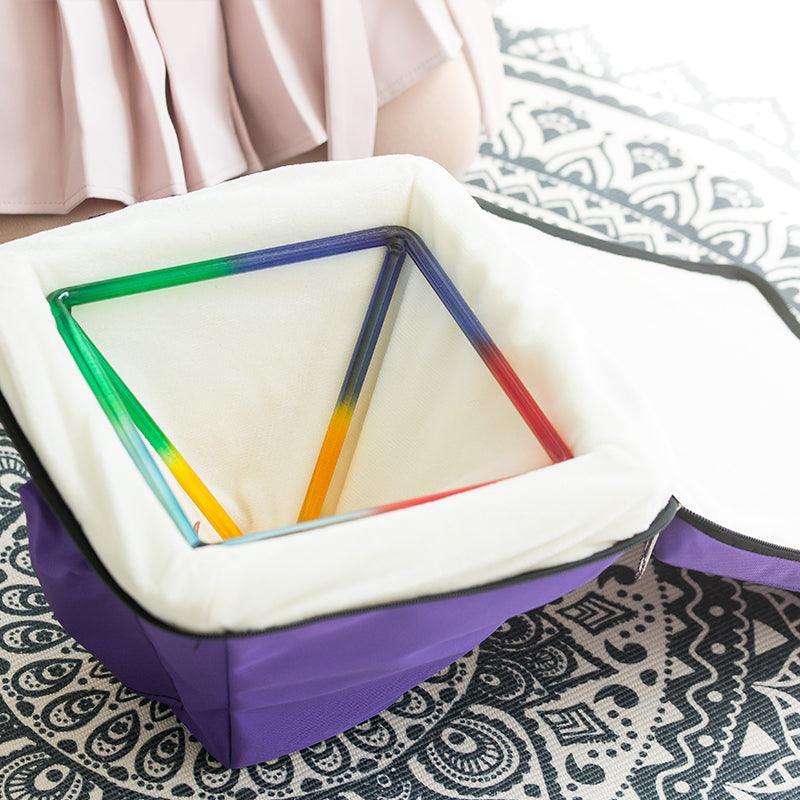 Colorful Vibrant Singing Pyramid - Harmonize Space, Melodic Decor