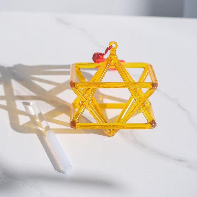 Golden Crystal Singing Merkaba: Spiritual Healing, Unique Design, Meditation