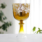 Vibrant Purple Crystal Chalice - Elegant Flower Design - Perfect for Ceremonies